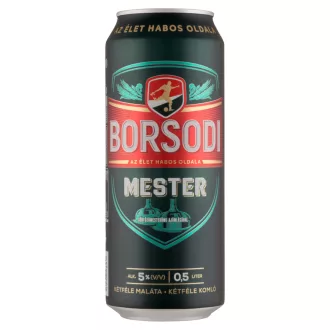 Borsodi Mester minőségi világos sör 5% 0,5 l