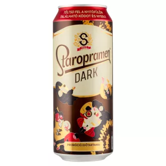 Staropramen Dark minőségi barna sör 4,4% 0,5 l