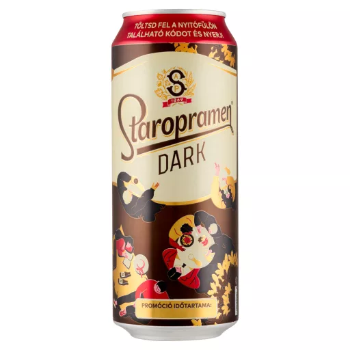 Staropramen Dark minőségi barna sör 4,4% 0,5 l