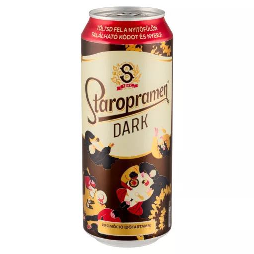 Staropramen Dark minőségi barna sör 4,4% 0,5 l