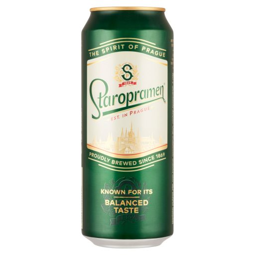 Staropramen minőségi világos sör 5% 0,5 l