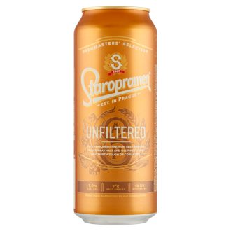   Staropramen Unfiltered minőségi világos, szűretlen sör 5% 0,5 l