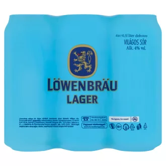 Löwenbrau világos sör 4% 6 x 0,5 l