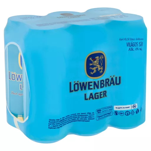 Löwenbrau világos sör 4% 6 x 0,5 l