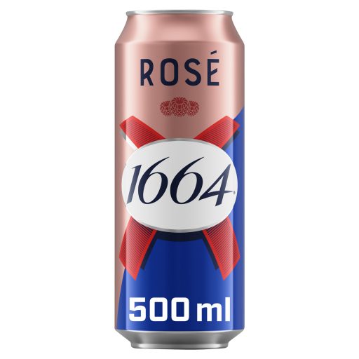 1664 Rosé málna ízű ízesített búzasör, bodza és málna gyümölcslével 4,5% 500 ml