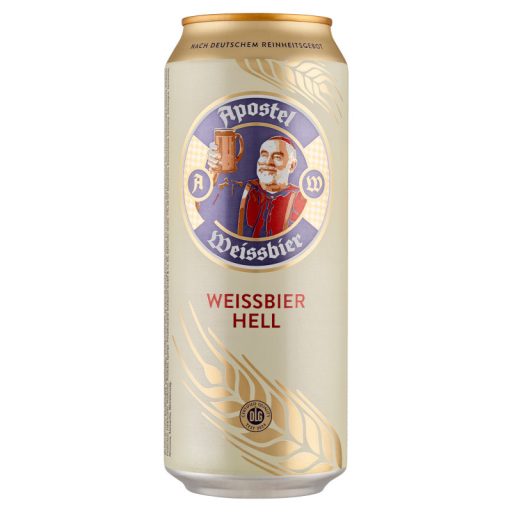 Apostel Weissbier Hell élesztős világos szűretlen búzasör 5,3% 0,5 l