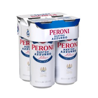   Peroni minőségi világos sör 4x0,5L Nastro Azzurro 5,0% dobozos 