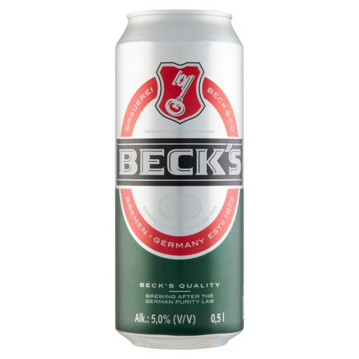 Beck's minőségi világos sör 5% 500 ml