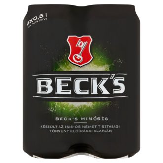   Beck's sör 4x0,5l dobozos MP + 200Ft visszaváltási díj