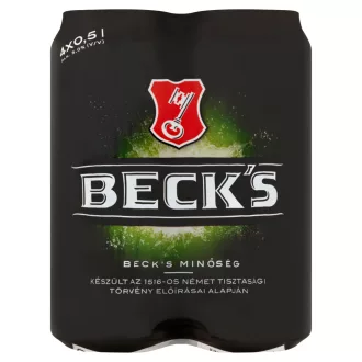 Beck's minőségi világos sör 5% 4 x 0,5 l