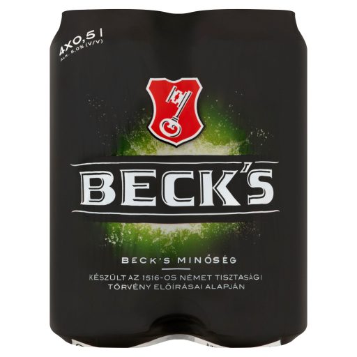 Beck's sör 4x0,5l dobozos MP + 200Ft visszaváltási díj