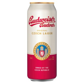   Budweiser Budvar Original cseh prémium világos sör 5% 0,5 l