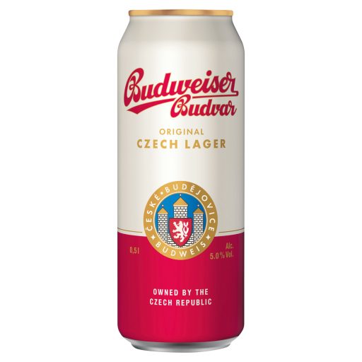 Budweiser Budvar Original cseh prémium világos sör 5% 0,5 l