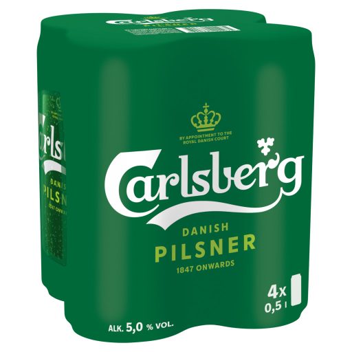 Carlsberg sör 4x0,5l dobozos + 200Ft visszaváltási díj
