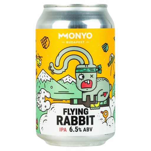 MONYO Flying Rabbit India Pale Ale típusú szűretlen felsőerjesztésű sör 6,5% 330 ml