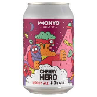   MONYO Cherry Hero Ale felsőerjesztésű szüretlen sör meggyel 4,3% 330 ml