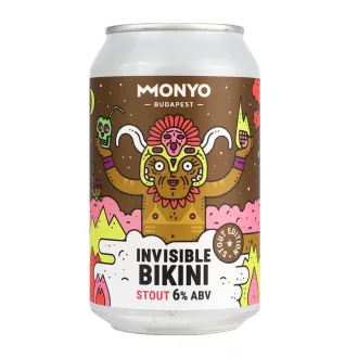 Monyo sör 0,33l Invisible Bikini Stout 6% dobozos