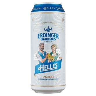   Erdinger sör 0,5l Brauhaus Helles bajor világos 5,1% dobozos + 50Ft visszaváltási díj