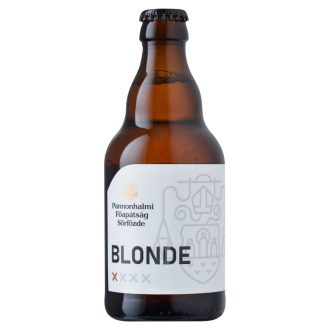   Pannonhalmi Főapátság Sörfőzde Blonde szűretlen világos sör 5% 0,33 l