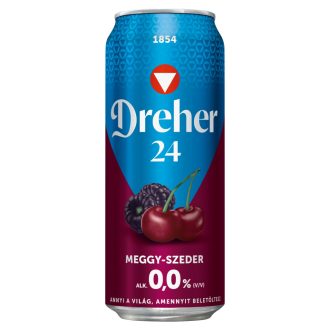   Dreher 24  Meggy-Szeder alkoholmentes világos sör és meggy-szeder ízű ital keveréke 0,0% 0,5 l