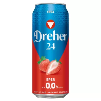   Dreher 24 alkoholmentes sör 0,5L eper dobozos + 50Ft visszaváltási díj