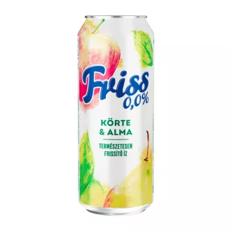   Borsodi Friss 0,0% körte-alma ízű ital és alkoholmentes világos sör keveréke 0,5 l