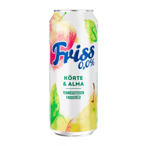 Borsodi Friss 0,0% körte-alma ízű ital és alkoholmentes világos sör keveréke 0,5 l