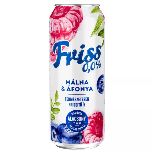 Borsodi Friss malátaital 0,5L Zero málna-áfonya dobozos 