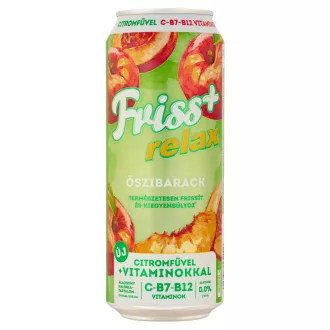 Borsodi Friss+ malátaital 0,5L Zero barack dobozos