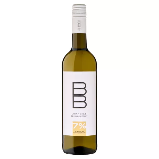 BB fehérbor 0,75l aranyhét muskotály + 50Ft visszaváltási díj