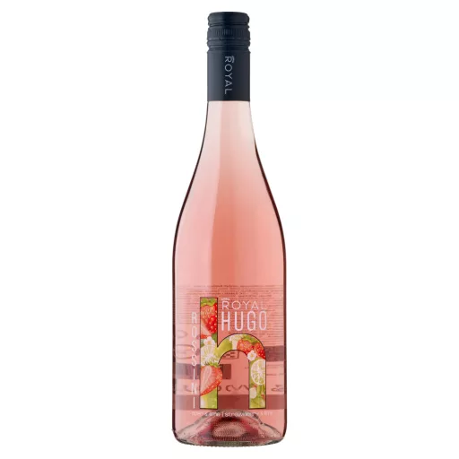 Royal Hugo Rossini eper és lime ízű, szénsavas, ízesített boralapú koktél 7,3% 750 ml