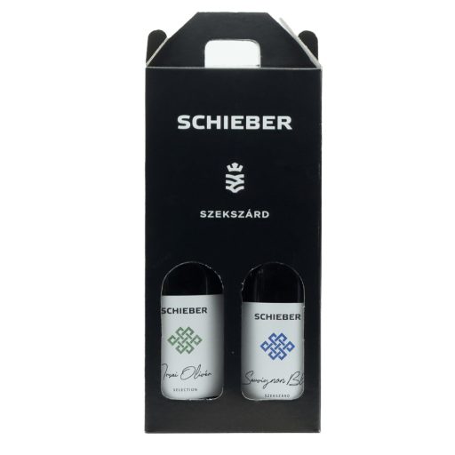 Schieber fehérbor 2x0,75l Szekszárdi Irsai Olivér-Sauvignon Blanc díszdoboz  
