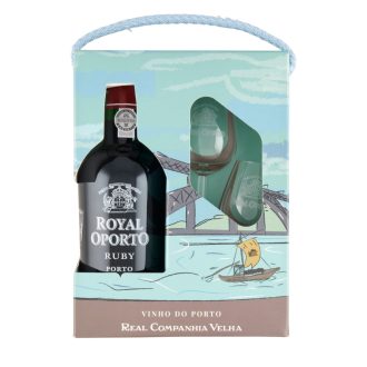 Royal Oporto vörösbor 0,75l Ruby + 2db pohár
