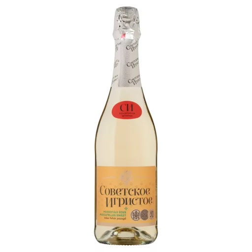 Szovjetszkoje Igrisztoje Muskotály édes fehér pezsgő 10,5% 750 ml