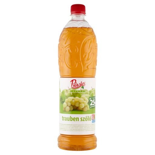 Pölöskei trauben szőlő ízű szörp cukorral és édesítőszerrel 1 l