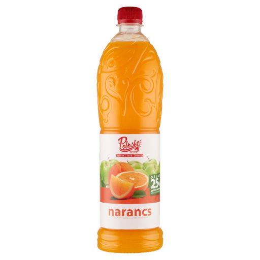 Pölöskei narancs ízű szörp, cukorral és édesítőszerrel, csökkentett energiatartalommal 1 l