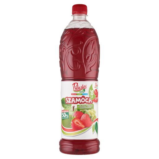 Pölöskei szamóca ízű szörp cukorral és édesítőszerrel, csökkentett energiatartalommal 1 l