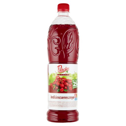 Pölöskei indiáncseresznye ízű szörp, cukorral és édesítőszerrel 1 l