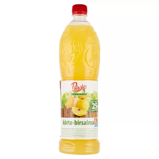 Pölöskei körte-birsalma ízű szörp, cukorral és édesítőszerrel 1 l