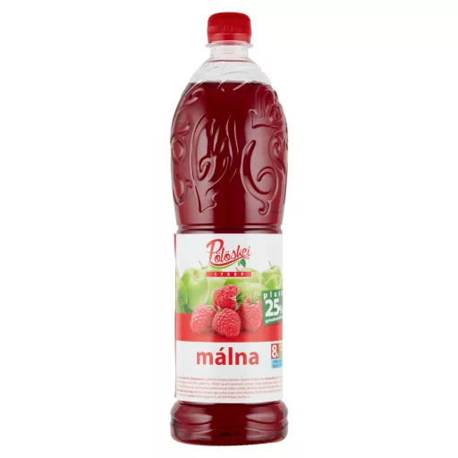 Pölöskei málna ízű szörp cukorral és édesítőszerrel 1 l