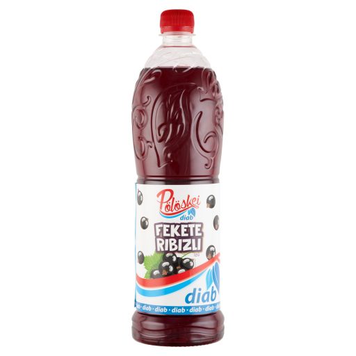 Pölöskei Diab fekete ribizli ízű szörp édesítőszerekkel 1 l