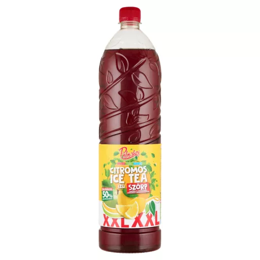 Pölöskei XXL citromos ice tea ízű szörp cukorral és édesítőszerrel 1,5 l