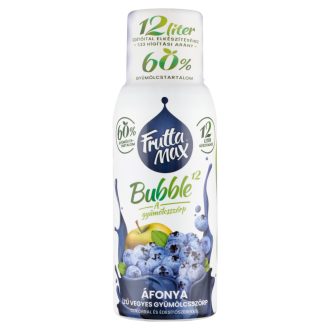   FruttaMax Bubble¹² áfonya ízű vegyes gyümölcsszörp cukorral és édesítőszerekkel 500 ml