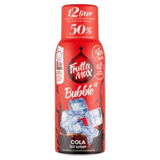   FruttaMax Bubble¹² Kids Cola cola ízű szörp cukorral és édesítőszerekkel 500 ml