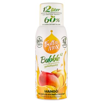   FruttaMax Bubble¹² mangó ízű vegyes gyümölcsszörp cukorral és édesítőszerekkel 500 ml