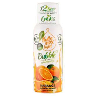   FruttaMax Light Bubble¹² narancs gyümölcsszörp édesítőszerekkel 500 ml