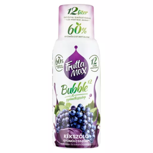 Fruttamax szörp 0,5L kékszőlő + 50Ft visszaváltási díj