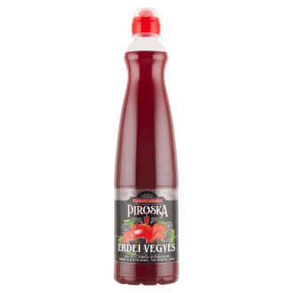    Piroska erdei gyümölcs ízű szörp feketerépalével színezve, cukorral édesítőszerekkel 0,7 l
