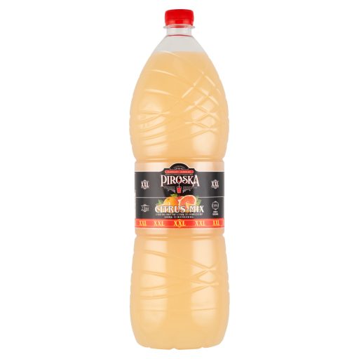 Piroska XXL citrus-mix grapefruit-citrom ízű gyümölcsszörp cukorral és édesítőszerekkel 2 l