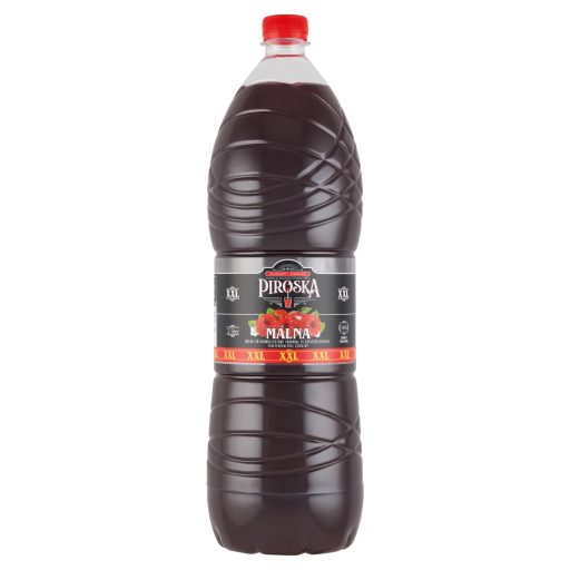 Piroska XXL málna ízű gyümölcsszörp feketerépalével színezve cukorral és édesítőszerekkel 2 l